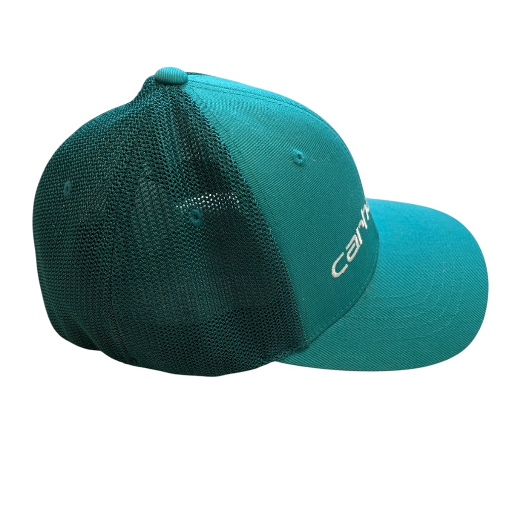 Carhartt Green Force Rugged Flex Fitted Canvas Mesh-Back Logo Graphic‎ Cap M/L - Picture 6 of 7